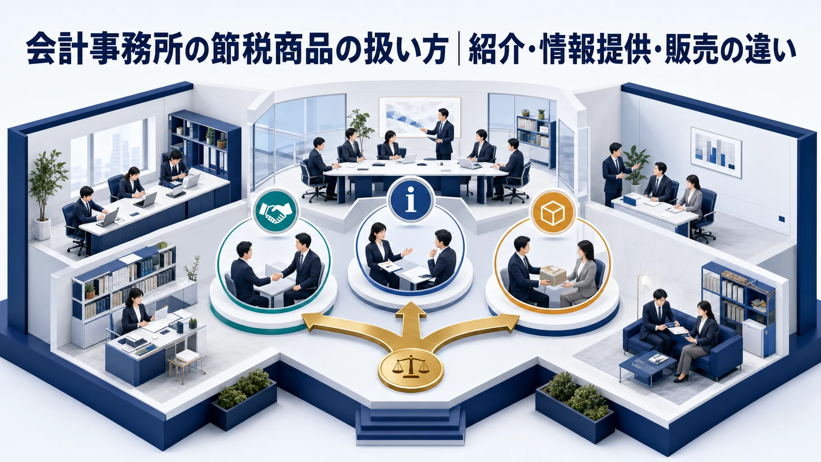 会計事務所の節税商品の扱い方|紹介・情報提供・販売の違い