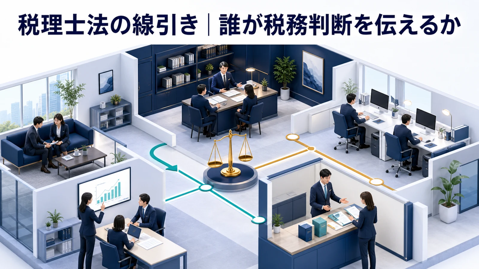 税理士法の線引き|誰が税務判断を伝えるか