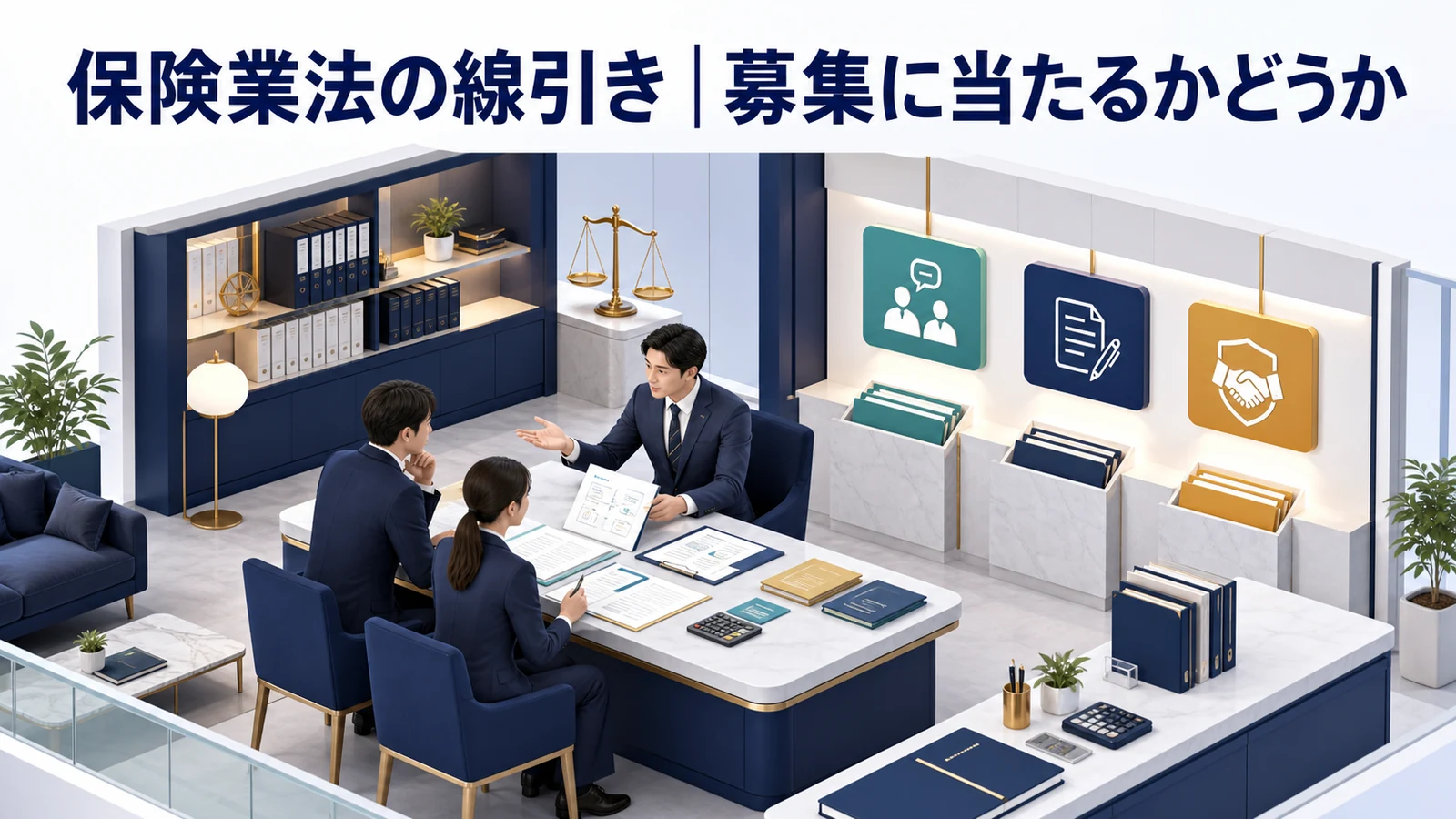 保険業法の線引き|募集に当たるかどうか