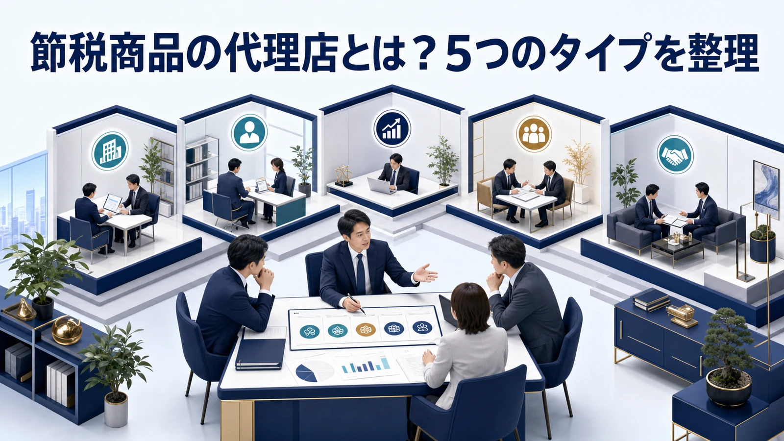 節税商品の代理店とは?5つのタイプを整理