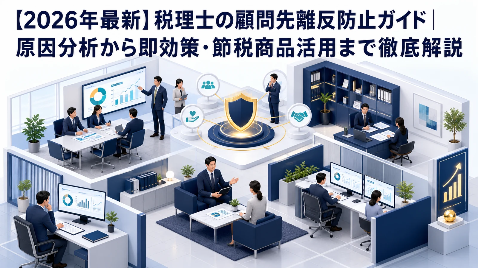 【2026年最新】税理士の顧問先離反防止ガイド｜原因分析から即効策・節税商品活用まで徹底解説