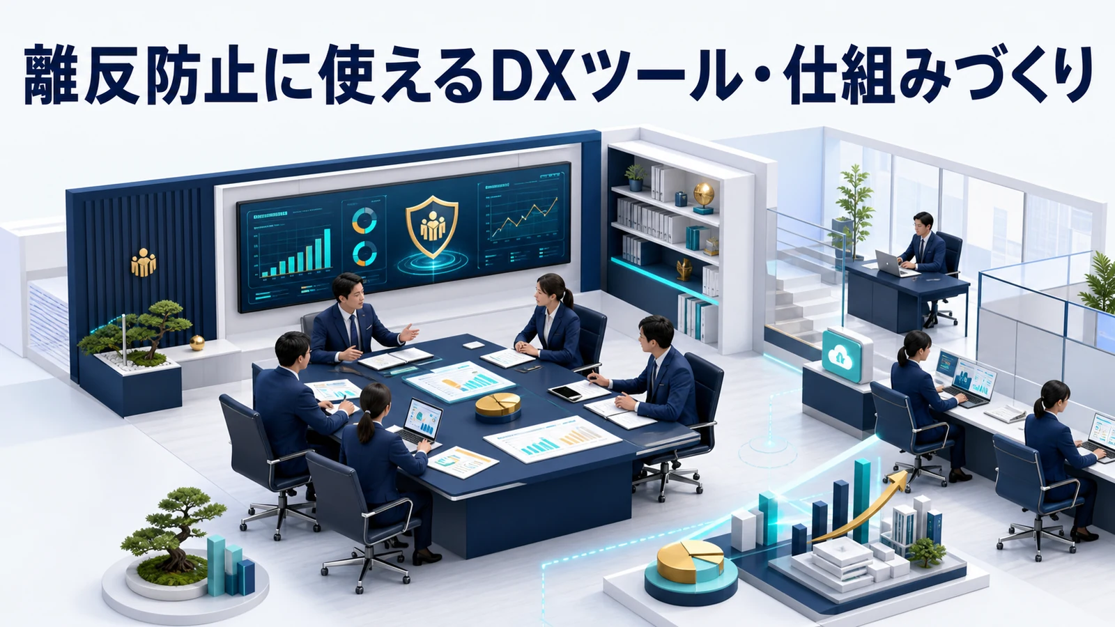 離反防止に使えるDXツール・仕組みづくり