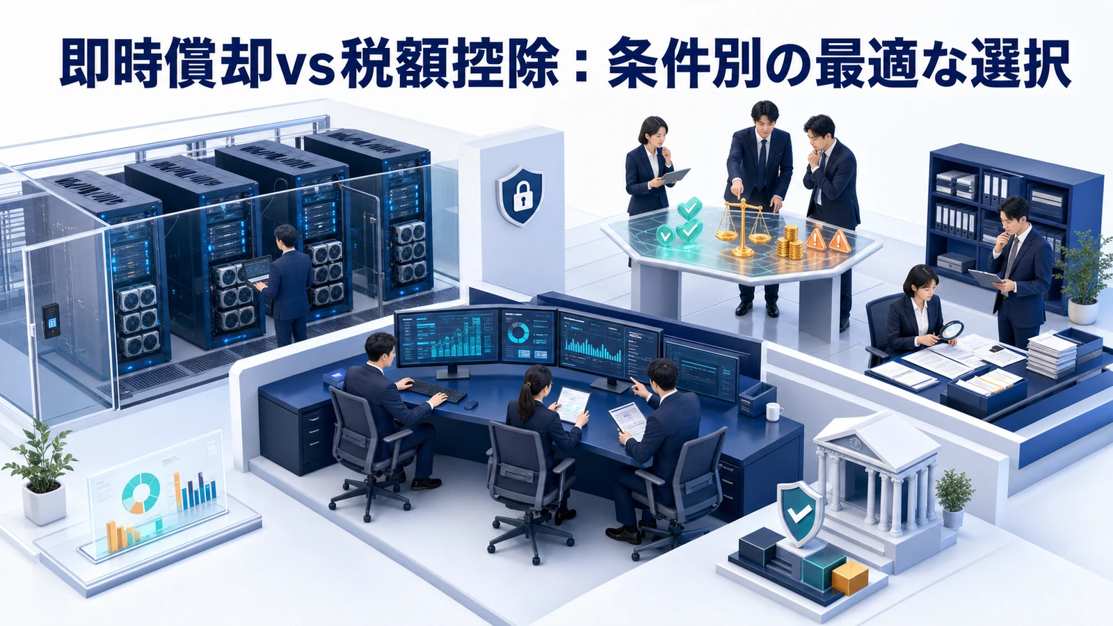 即時償却vs税額控除:条件別の最適な選択