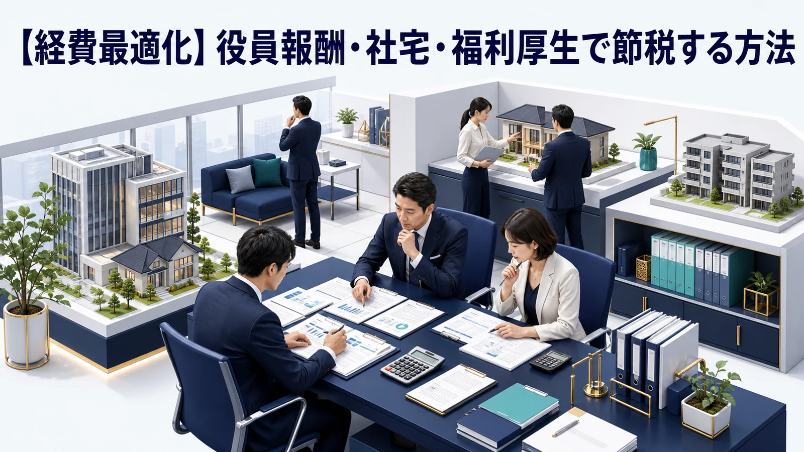 【経費最適化】役員報酬・社宅・福利厚生で節税する方法