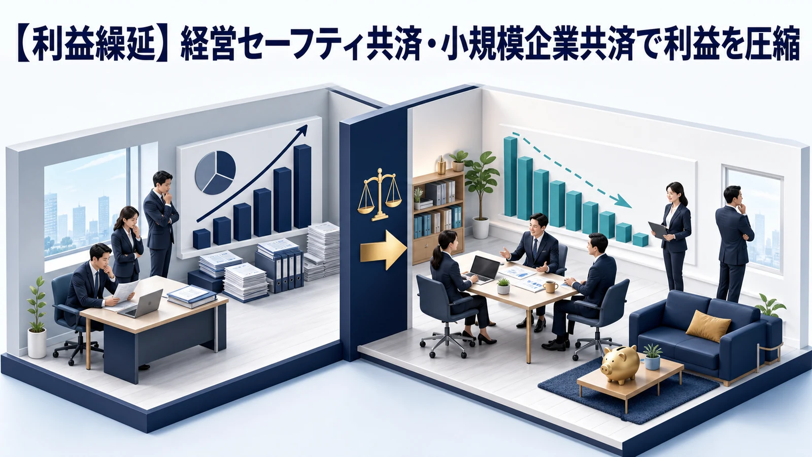 【利益繰延】経営セーフティ共済・小規模企業共済で利益を圧縮