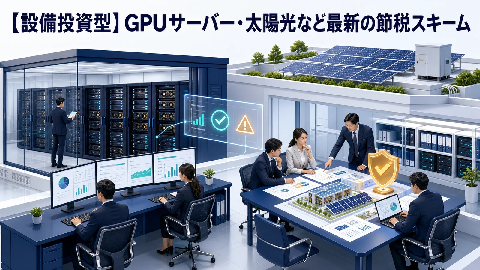 【設備投資型】GPUサーバー・太陽光など最新の節税スキーム