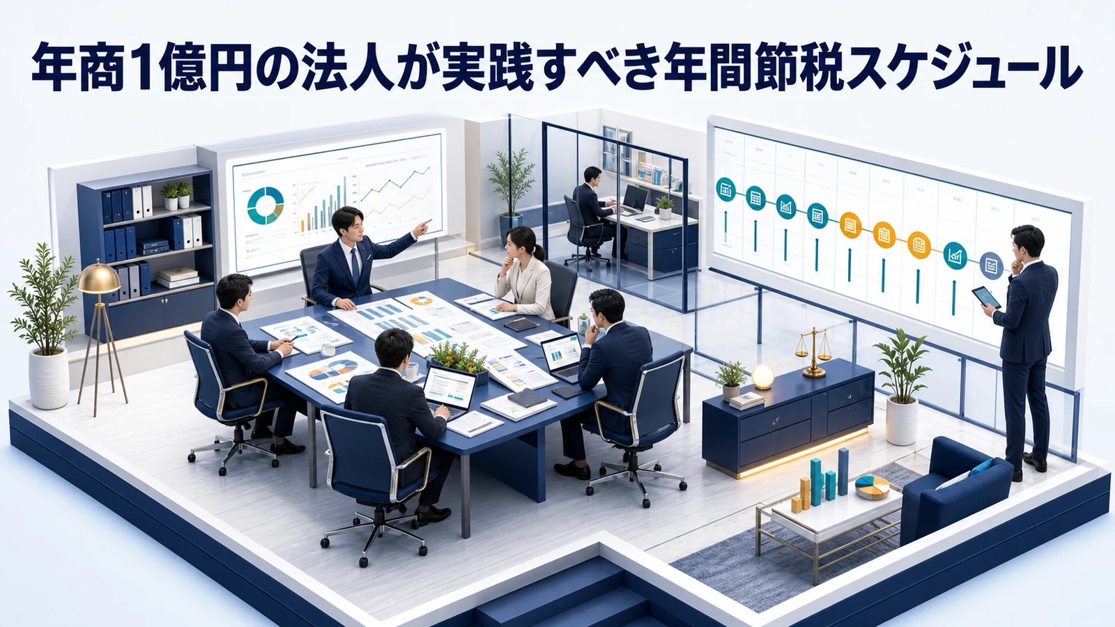 年商1億円の法人が実践すべき年間節税スケジュール