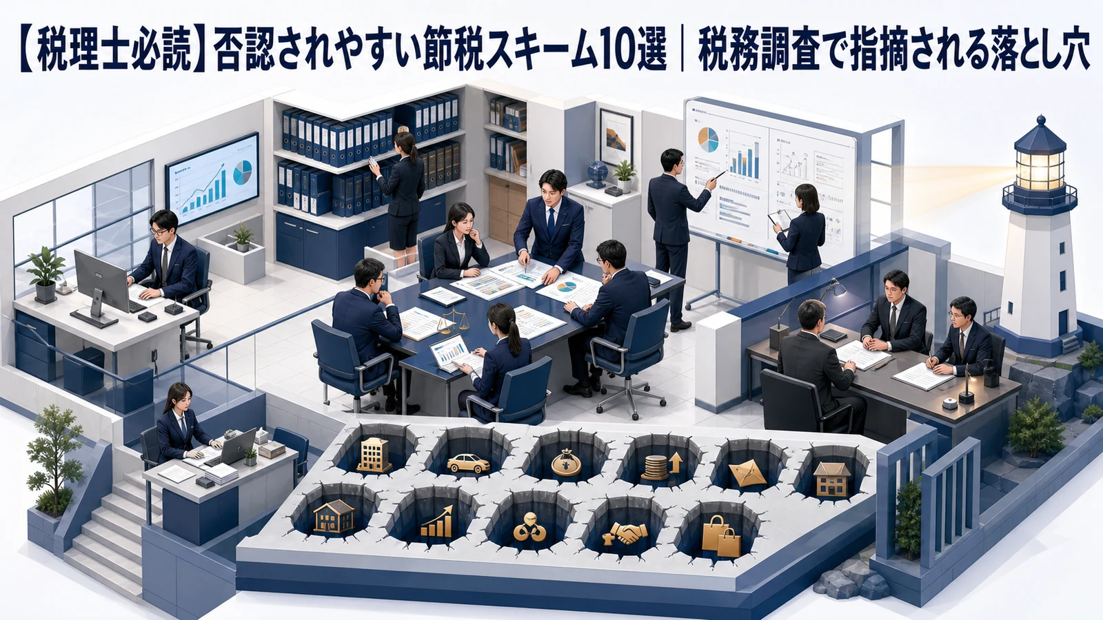 【税理士必読】否認されやすい節税スキーム10選｜税務調査で指摘される落とし穴