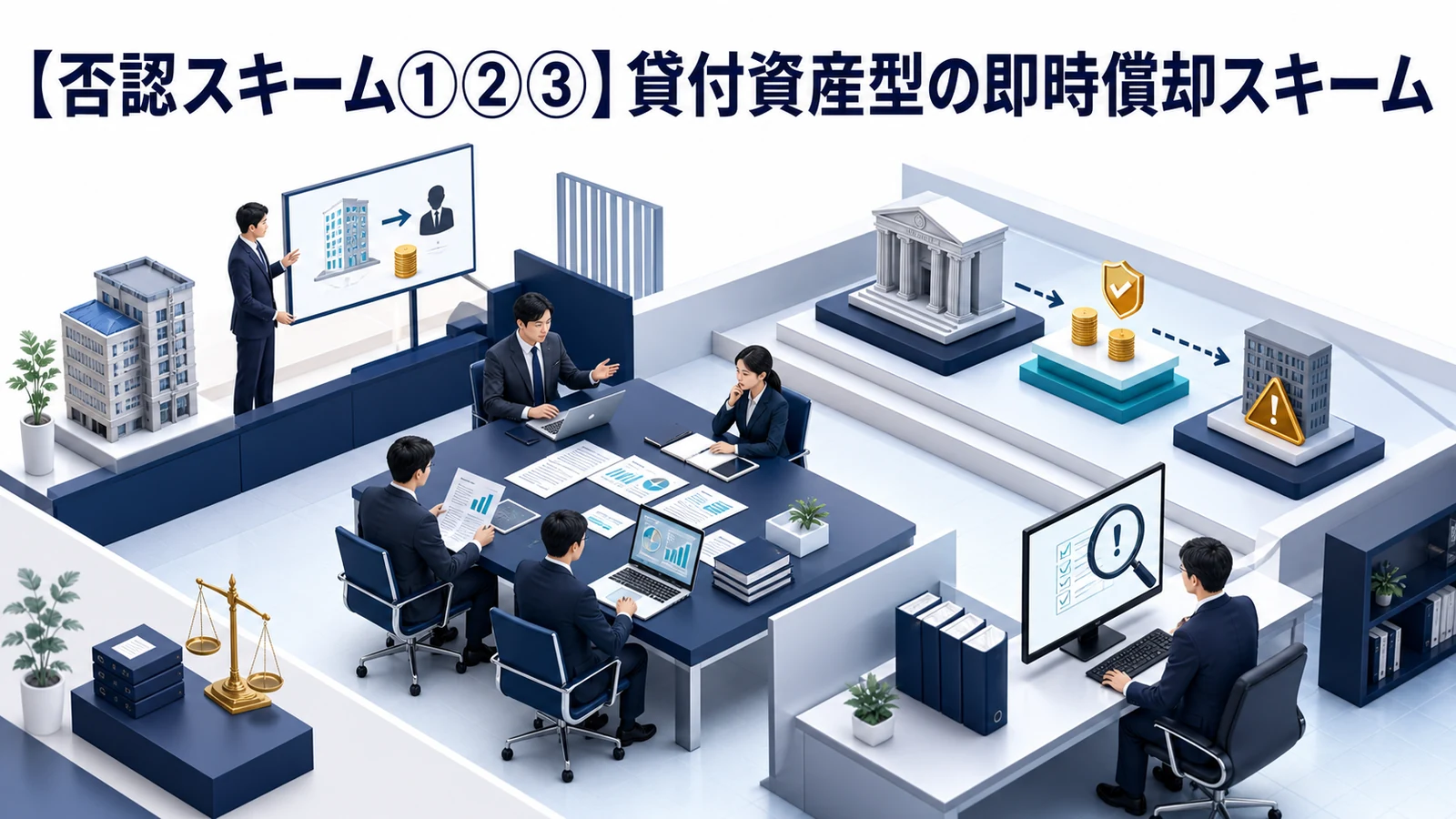 【否認スキーム①②③】貸付資産型の即時償却スキーム