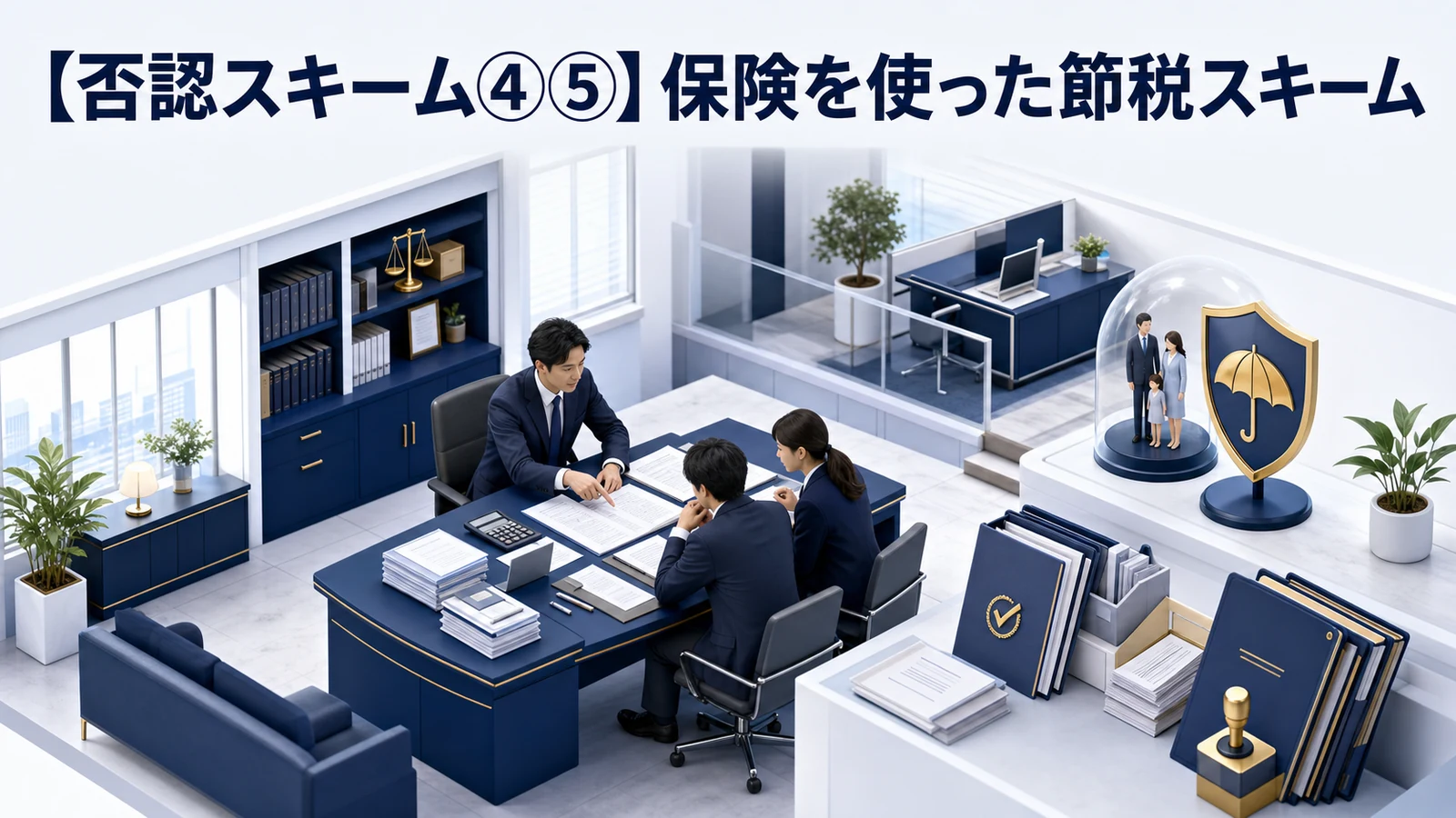 【否認スキーム④⑤】保険を使った節税スキーム