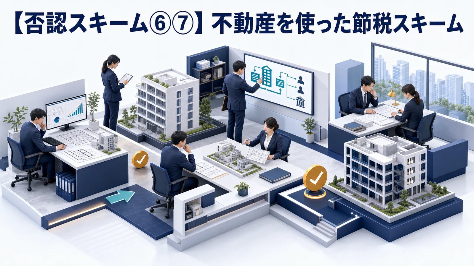 【否認スキーム⑥⑦】不動産を使った節税スキーム