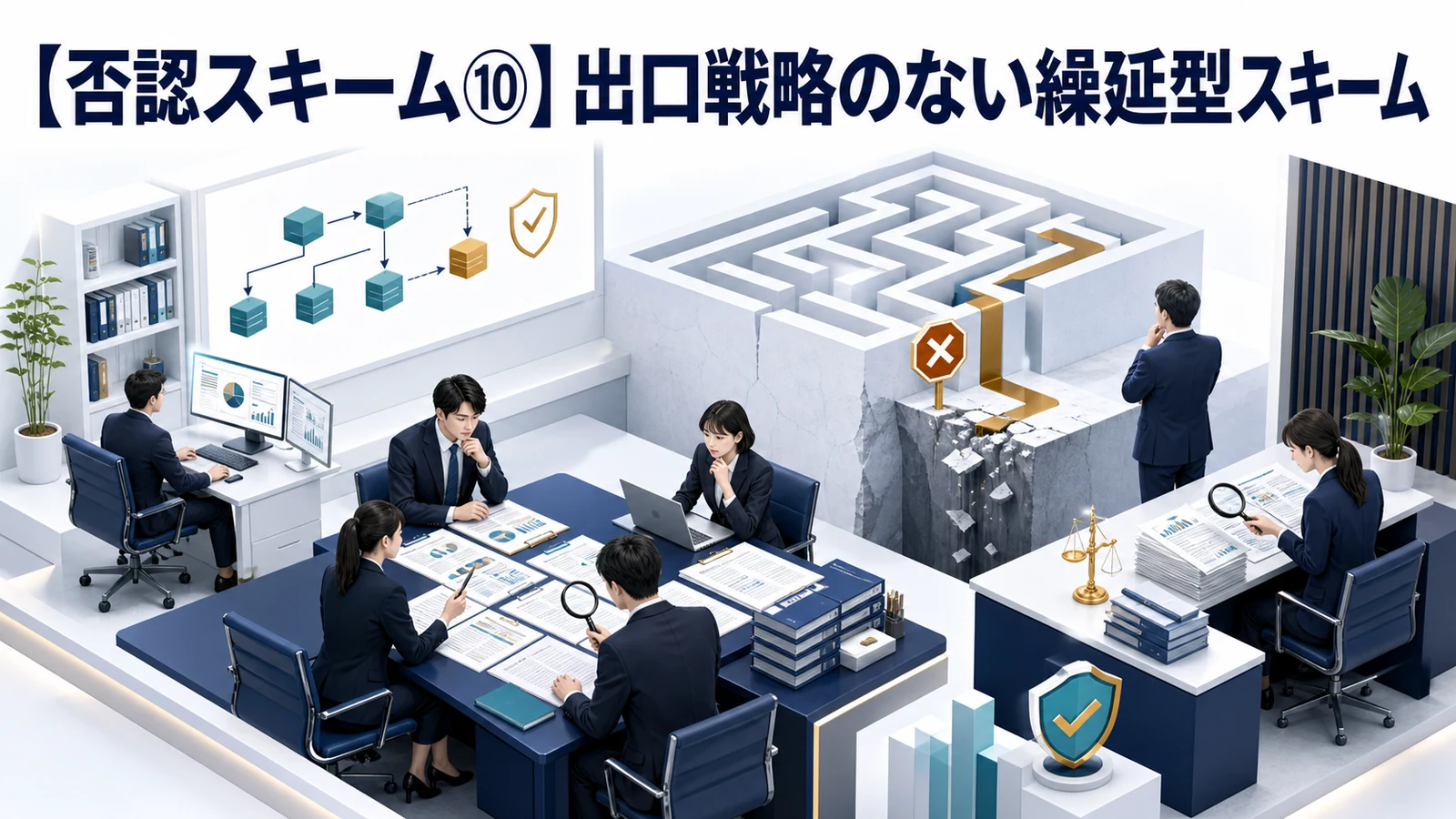 【否認スキーム⑩】出口戦略のない繰延型スキーム