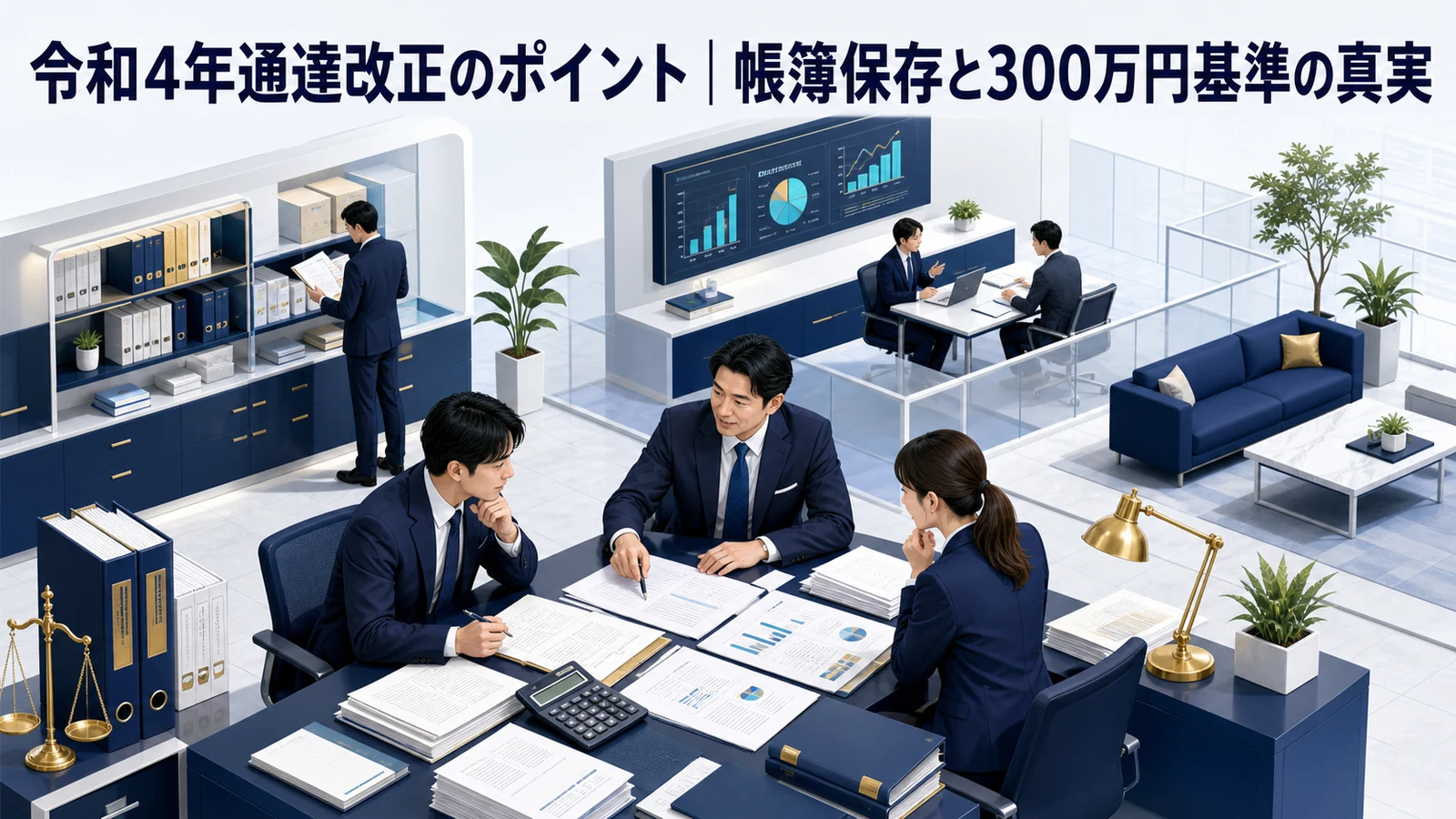 令和4年通達改正のポイント｜帳簿保存と300万円基準の真実