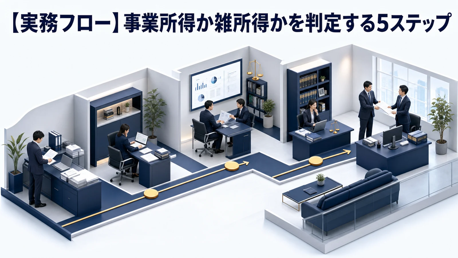 【実務フロー】事業所得か雑所得かを判定する5ステップ