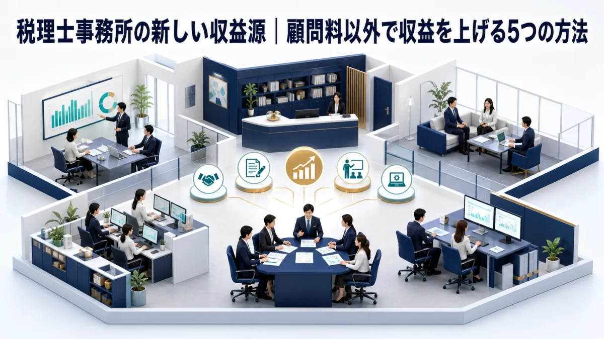 税理士事務所の新しい収益源｜顧問料以外で収益を上げる5つの方法