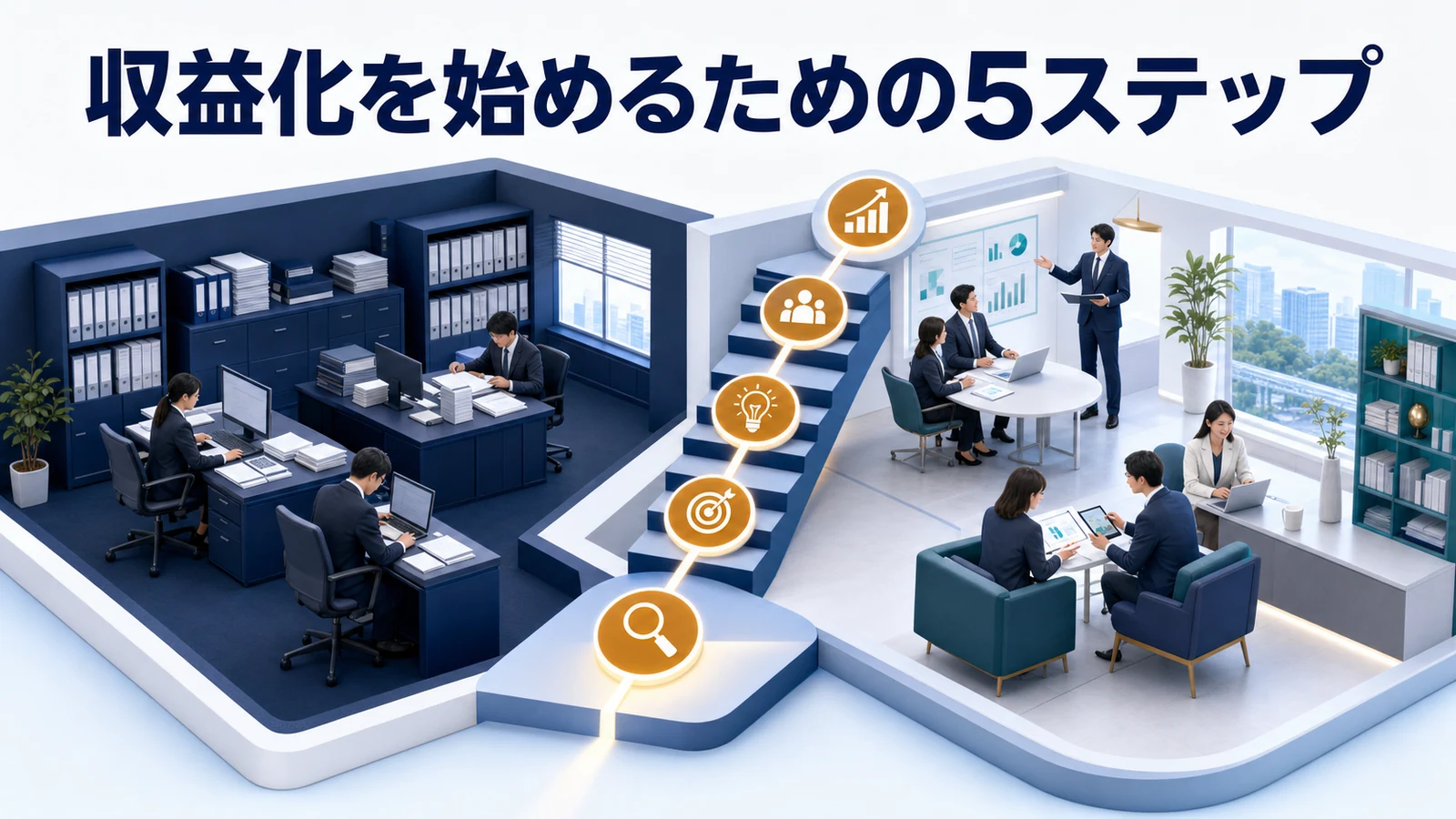 収益化を始めるための5ステップ