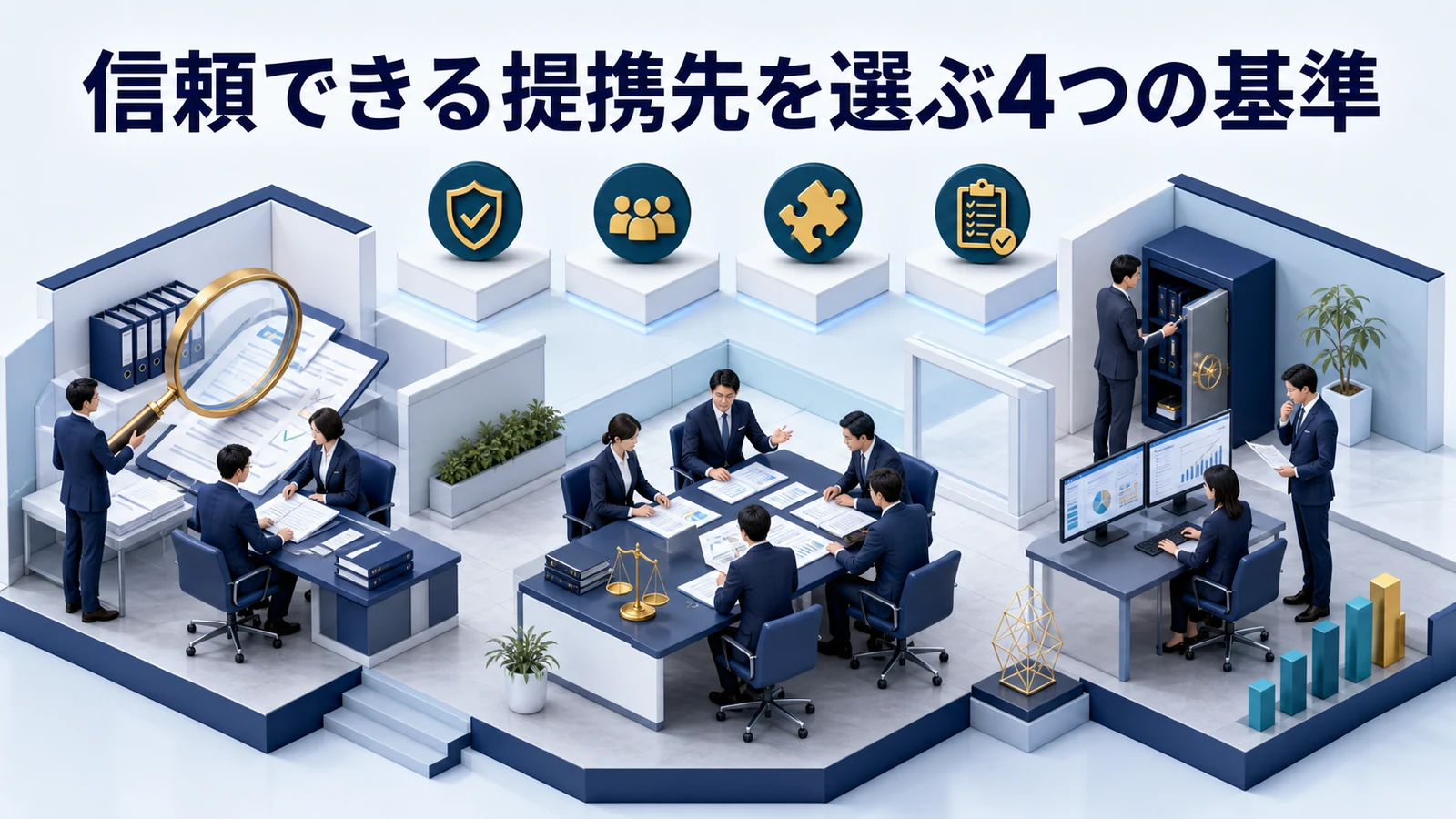 信頼できる提携先を選ぶ4つの基準