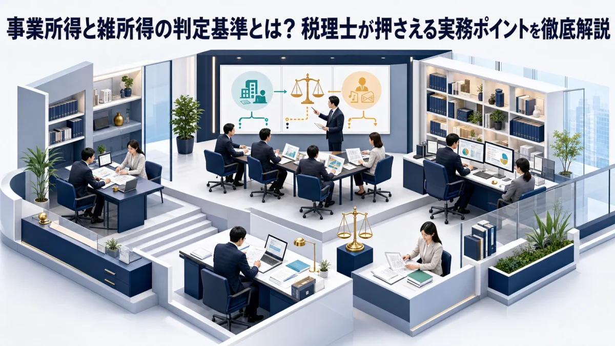 事業所得と雑所得の判定基準とは？税理士が押さえる実務ポイントを徹底解説