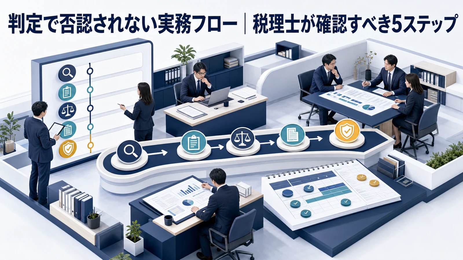 判定で否認されない実務フロー｜税理士が確認すべき5ステップ
