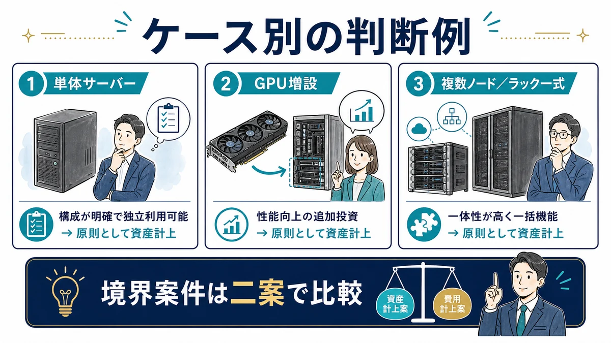 サーバー投資のケース別判断例