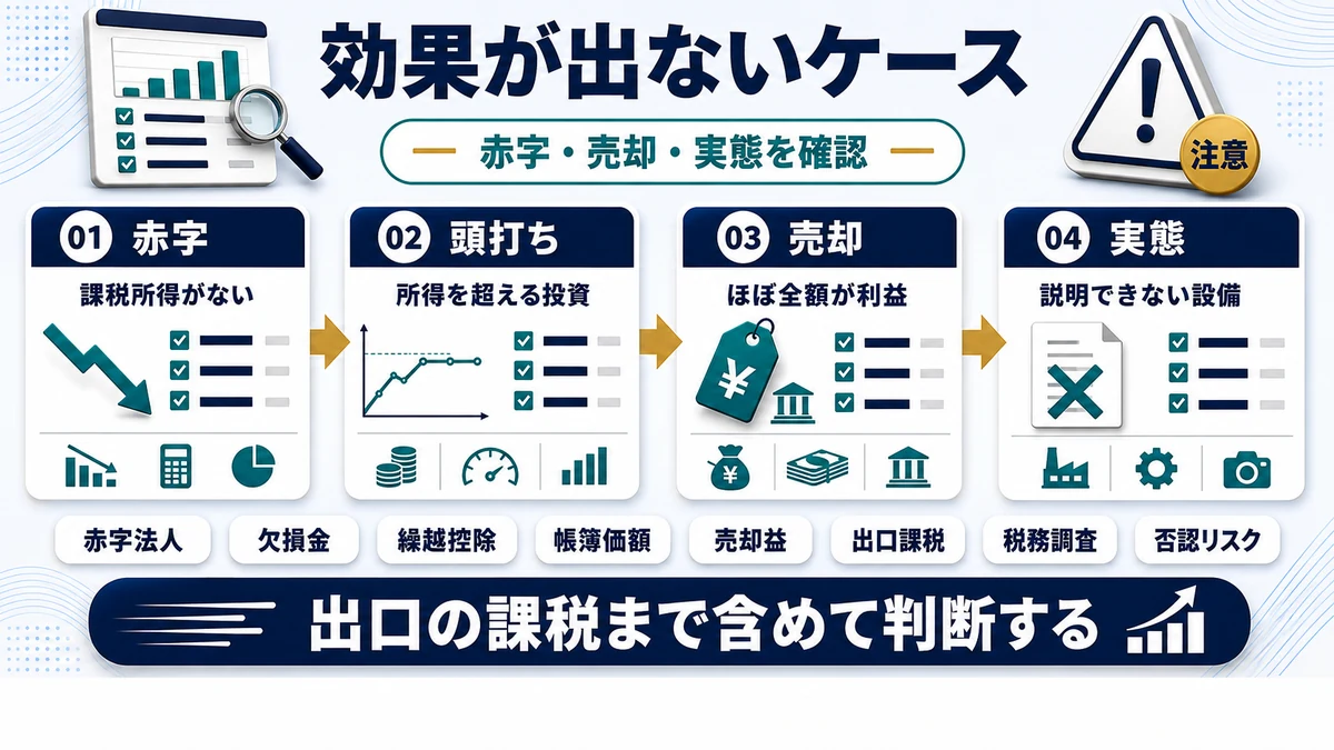【決算2週間前】お金が出ない節税で最後の利益圧縮の要点を整理した図