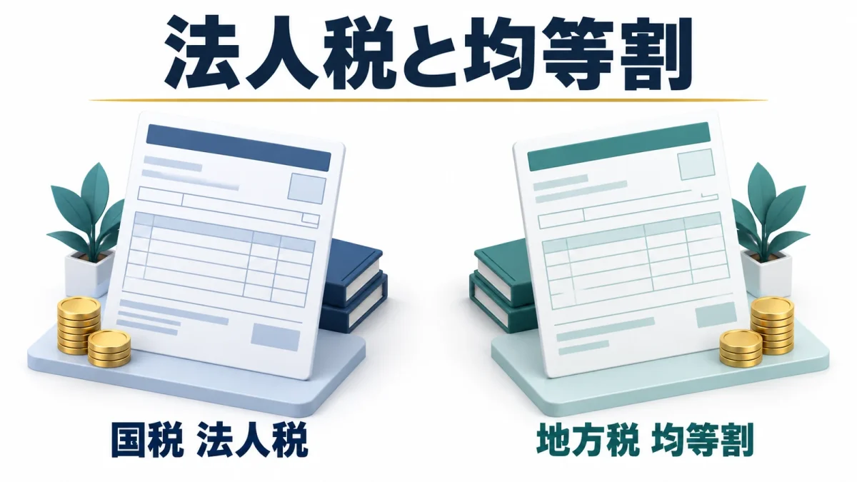 法人税と法人住民税均等割の違い
