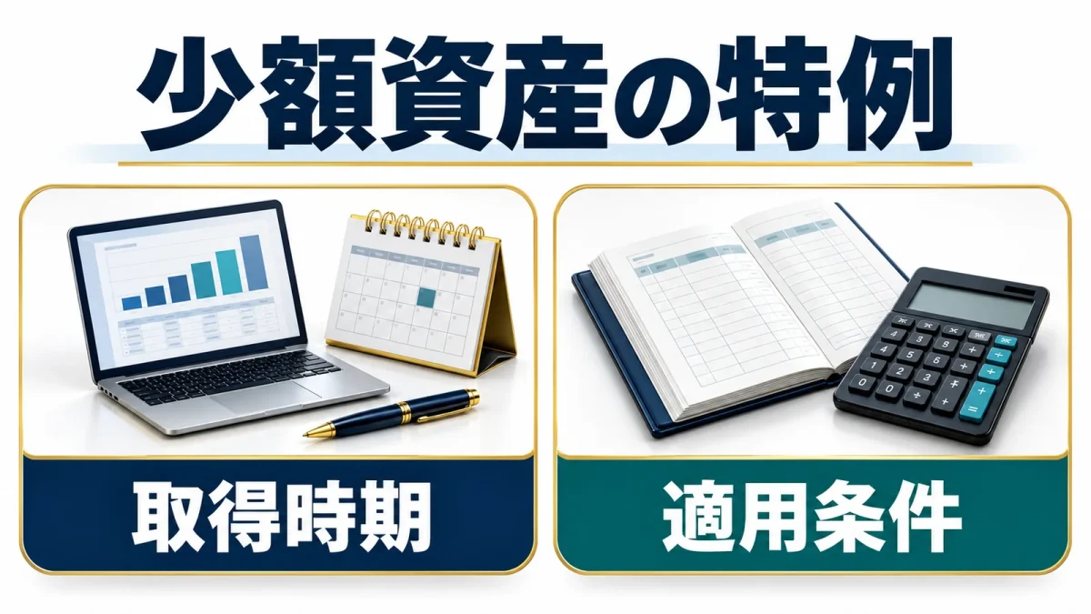 少額資産の特例を取得時期と適用条件から確認