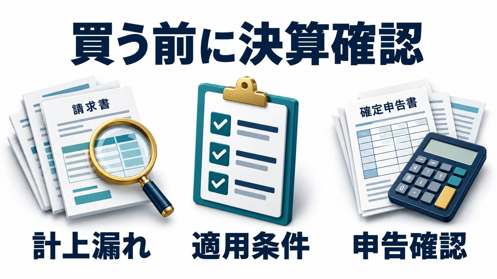 新しい購入の前に計上漏れと制度の適用条件と申告を確認する
