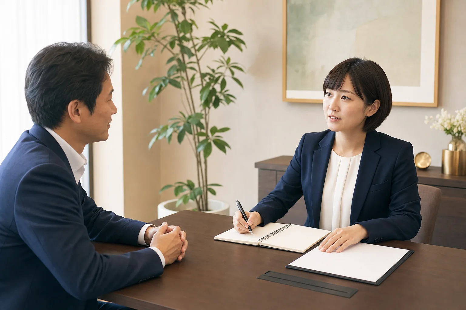 税理士紹介の希望条件を聞くコーディネーター