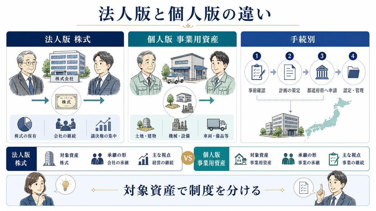 法人版と個人版の違い