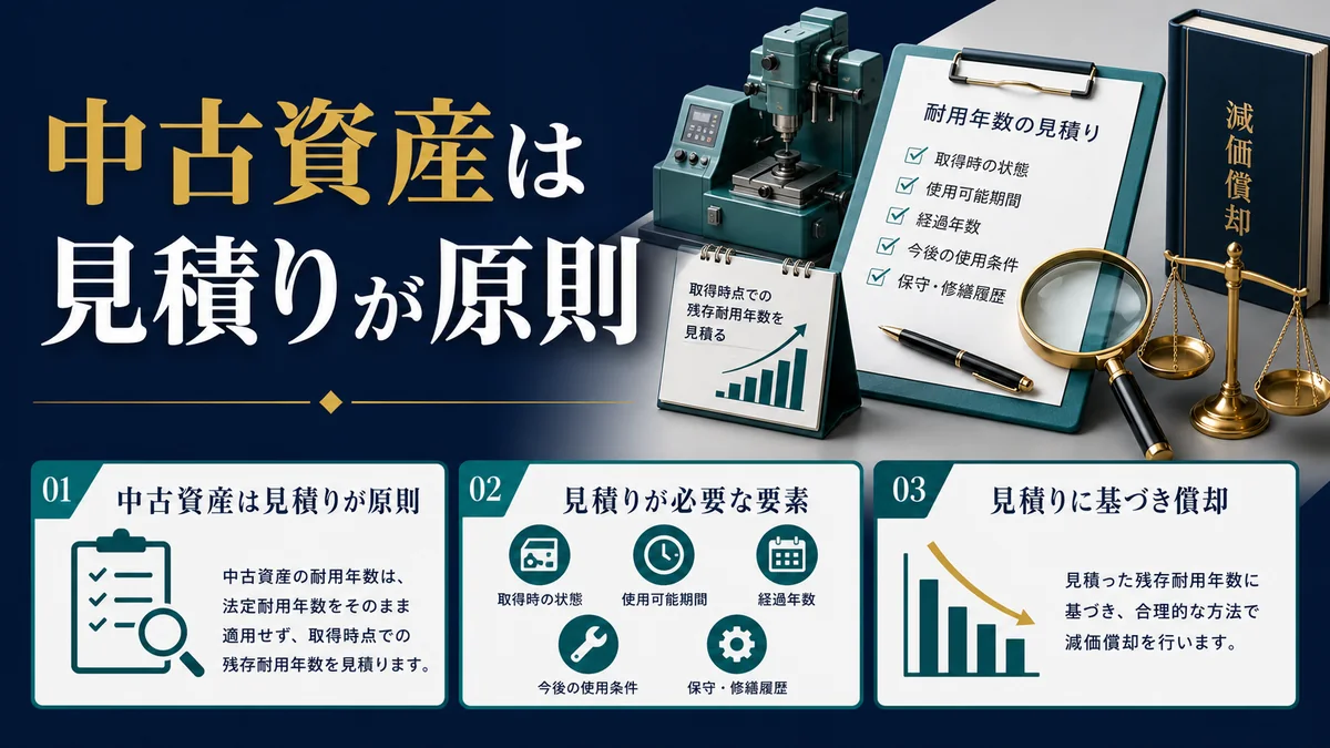 中古資産は見積りが原則