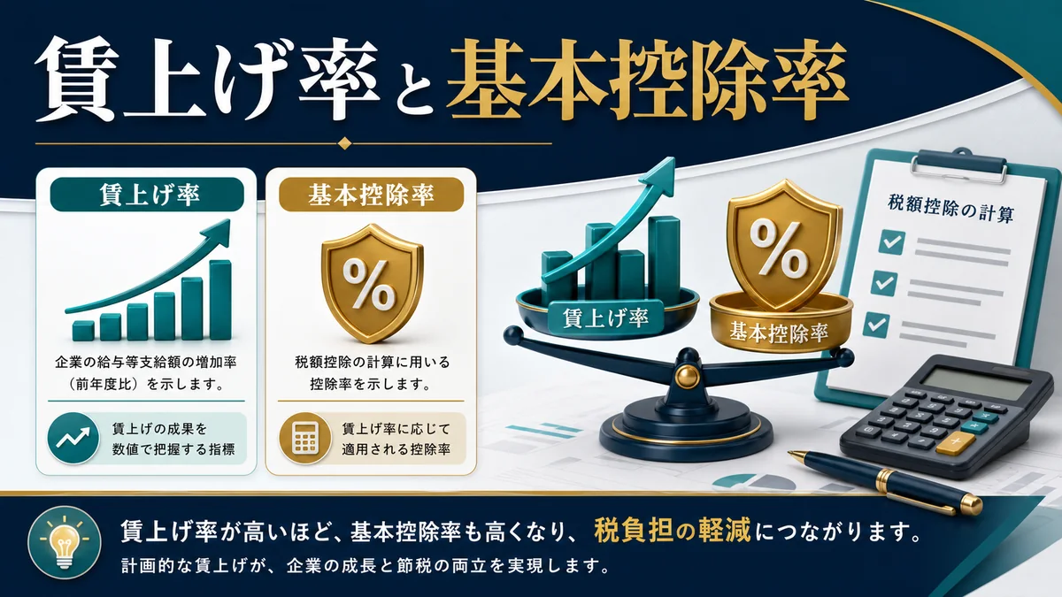 賃上げ率と基本控除率