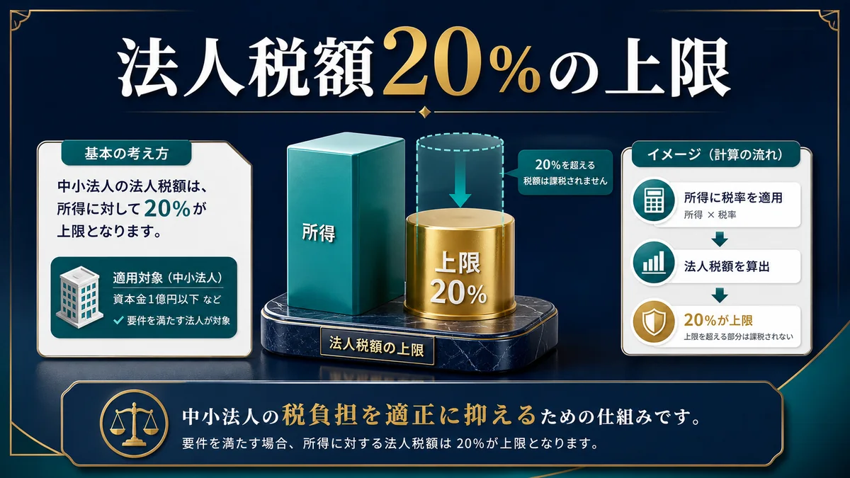 法人税額20％の上限