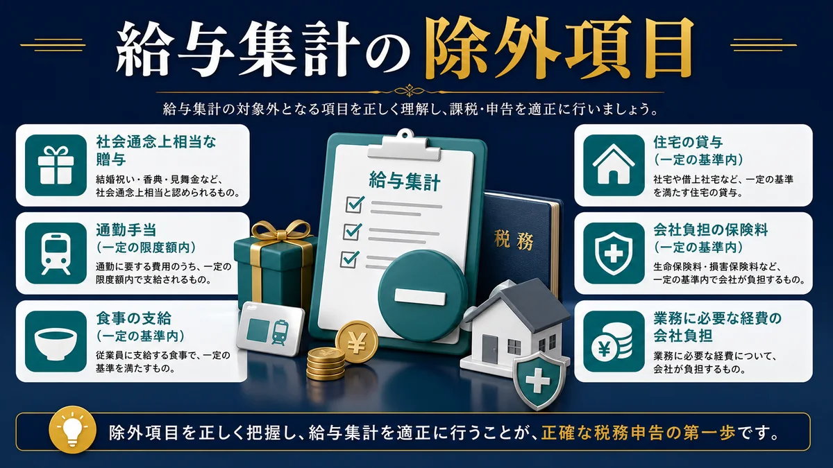 給与集計の除外項目