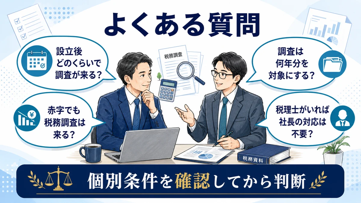 税務調査 法人 確率のよくある質問