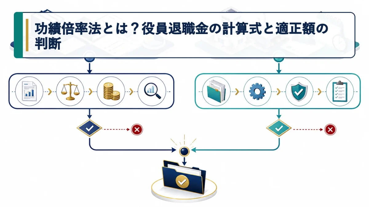功績倍率法とは？役員退職金の計算式と適正額の判断
