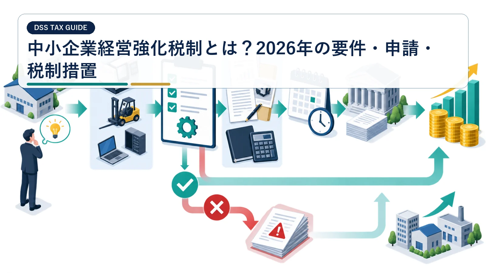 中小企業経営強化税制とは？2026年の要件・申請・税制措置