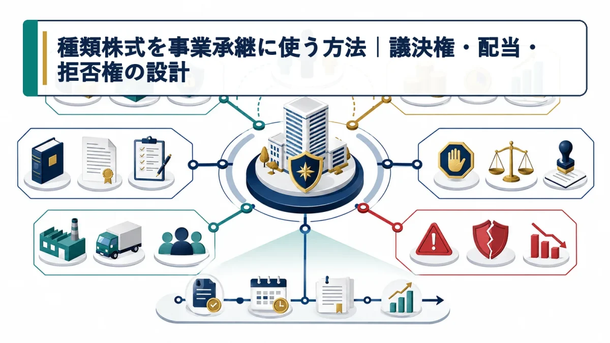 種類株式を事業承継に使う方法｜議決権・配当・拒否権の設計