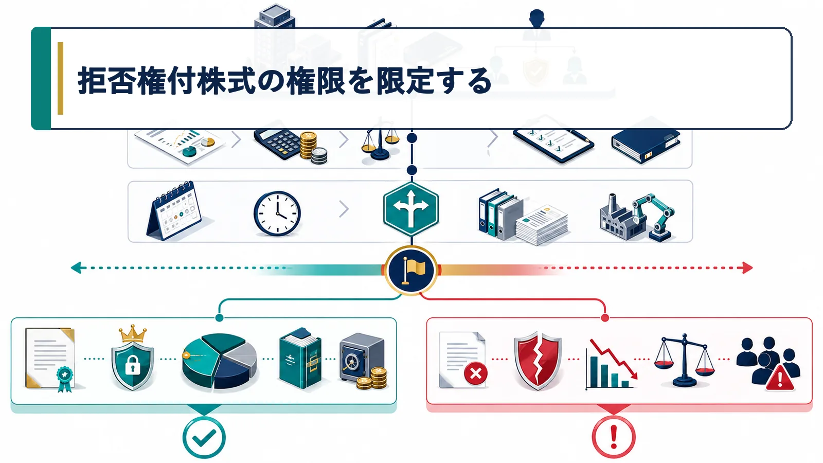 拒否権付株式の権限を限定する