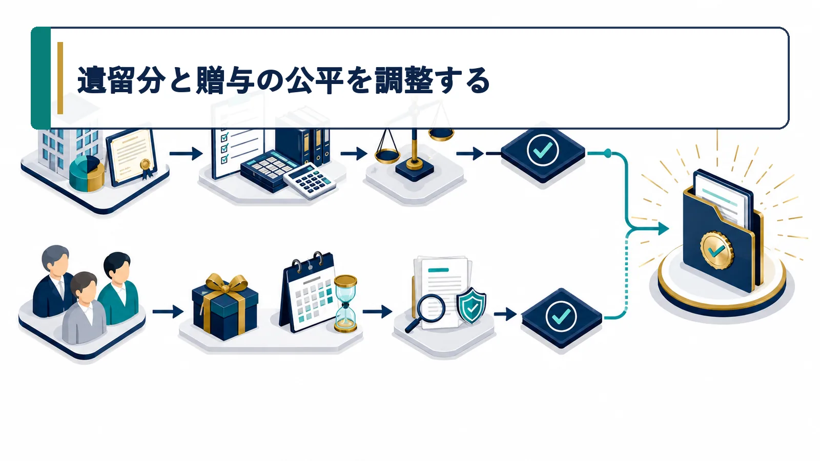遺留分と贈与の公平を調整する