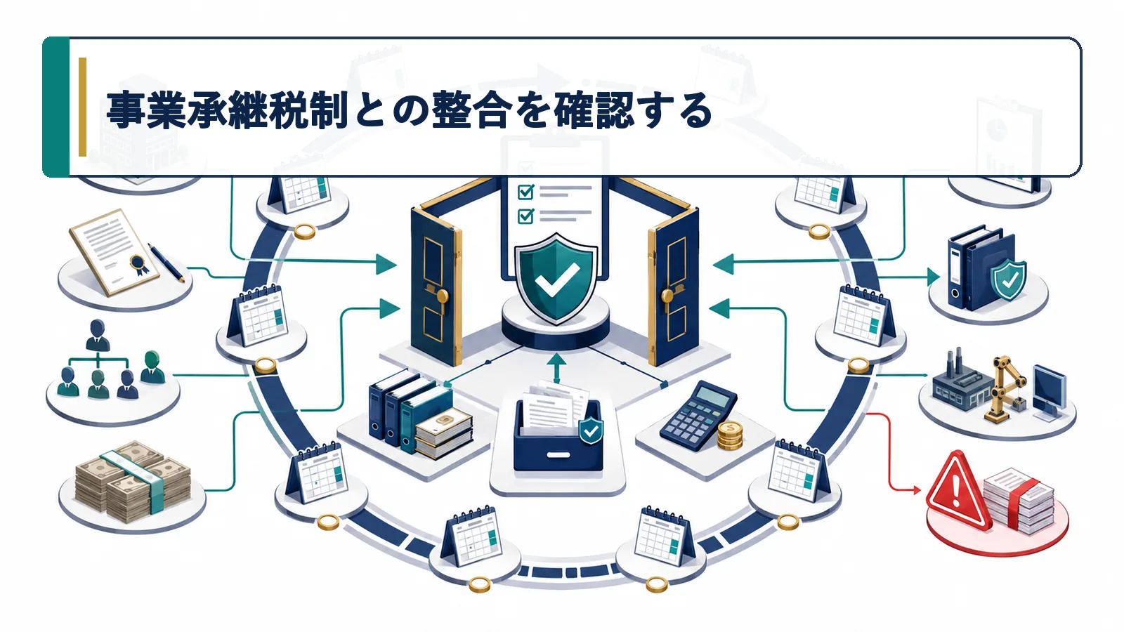 事業承継税制との整合を確認する