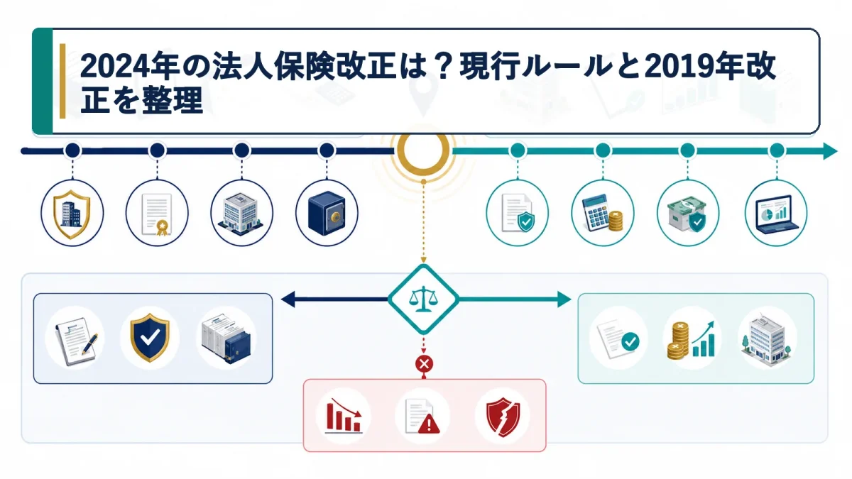 2024年の法人保険改正は？現行ルールと2019年改正を整理