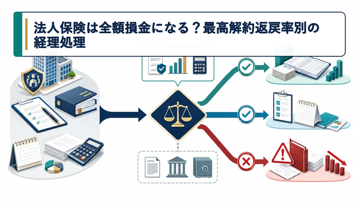 法人保険は全額損金になる？最高解約返戻率別の経理処理