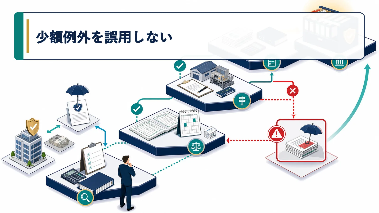 少額例外を誤用しない