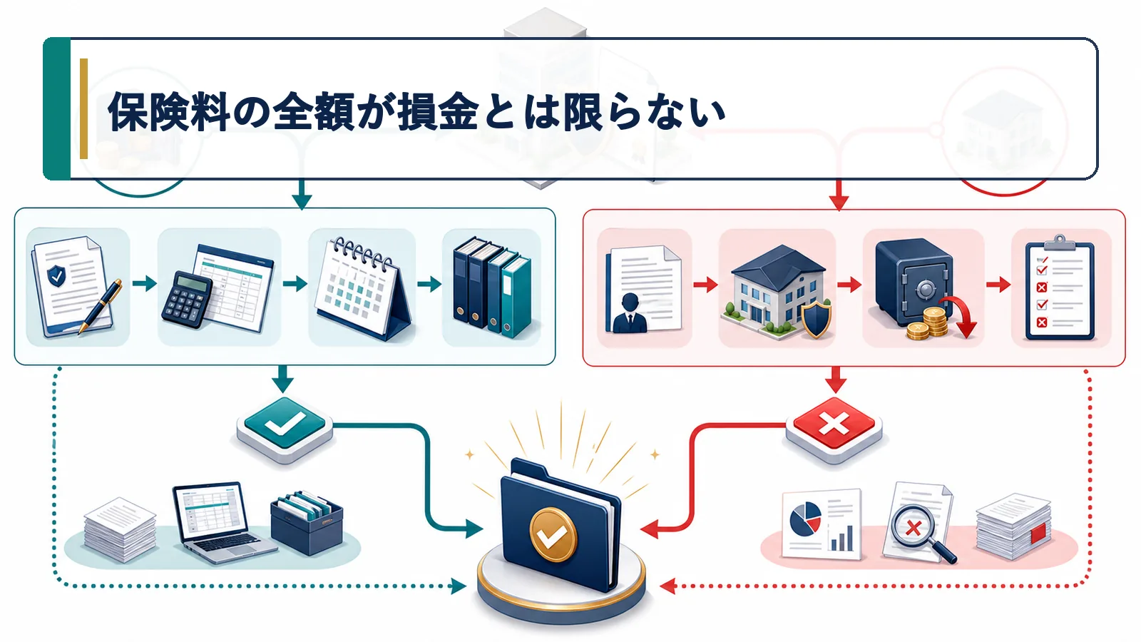 保険料の全額が損金とは限らない