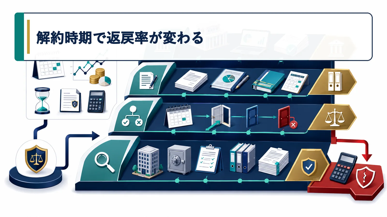 解約時期で返戻率が変わる