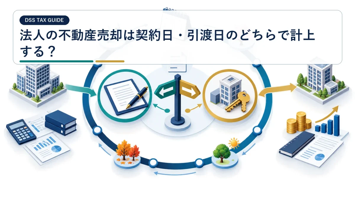 法人の不動産売却は契約日・引渡日のどちらで計上する？