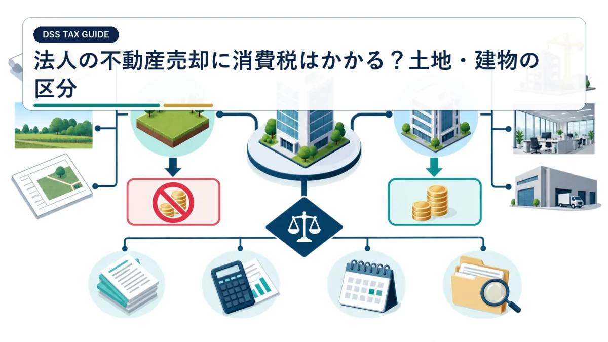 法人の不動産売却に消費税はかかる？土地・建物の区分