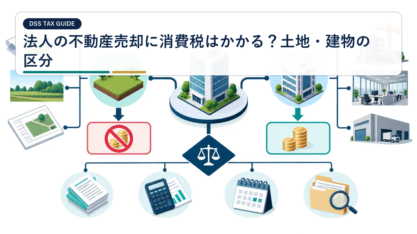 法人の不動産売却に消費税はかかる?土地・建物の区分