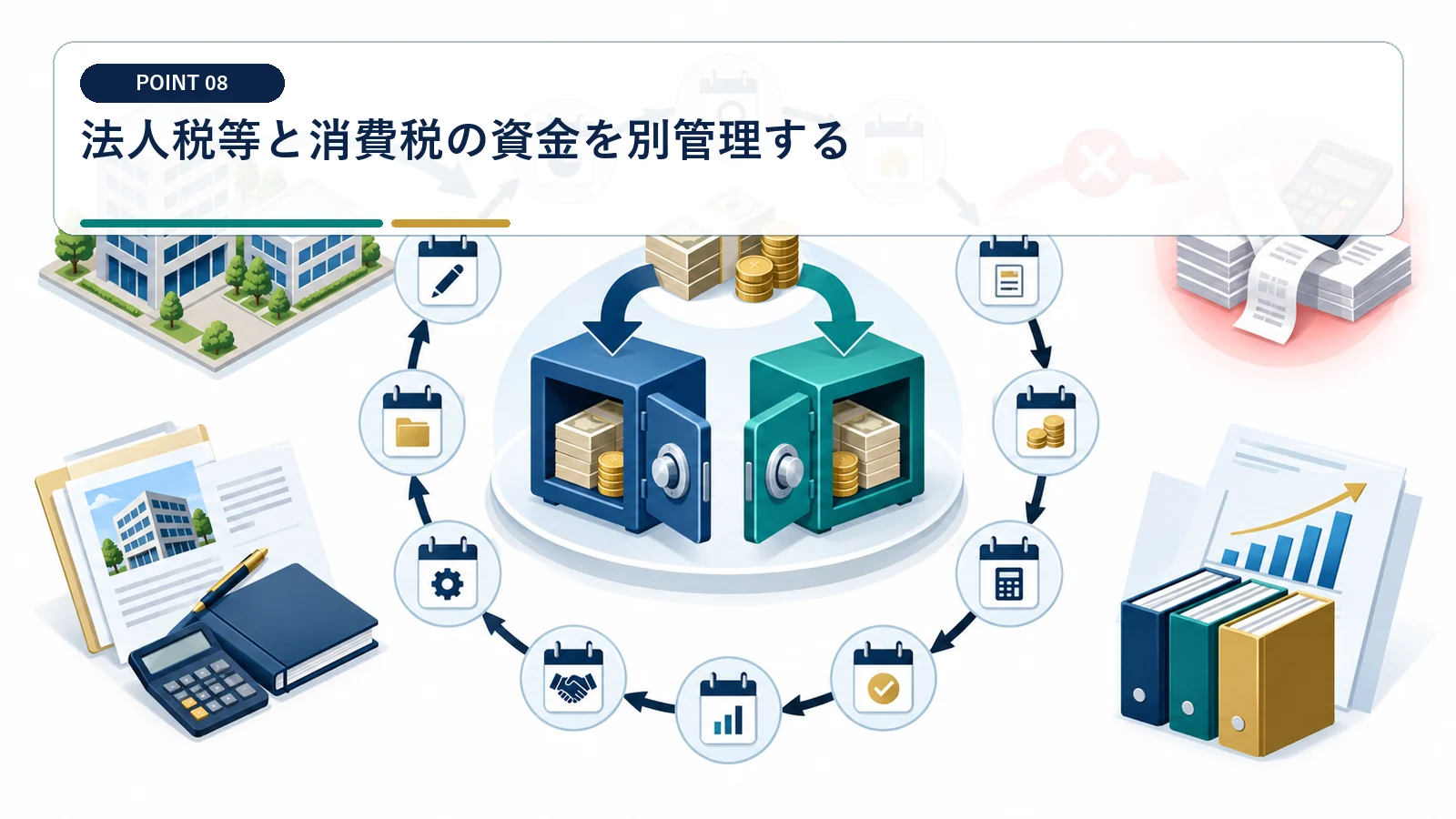 法人税等と消費税の資金を別管理する